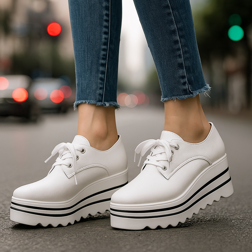 Sloane | Soft-Tone Platform Sneakers