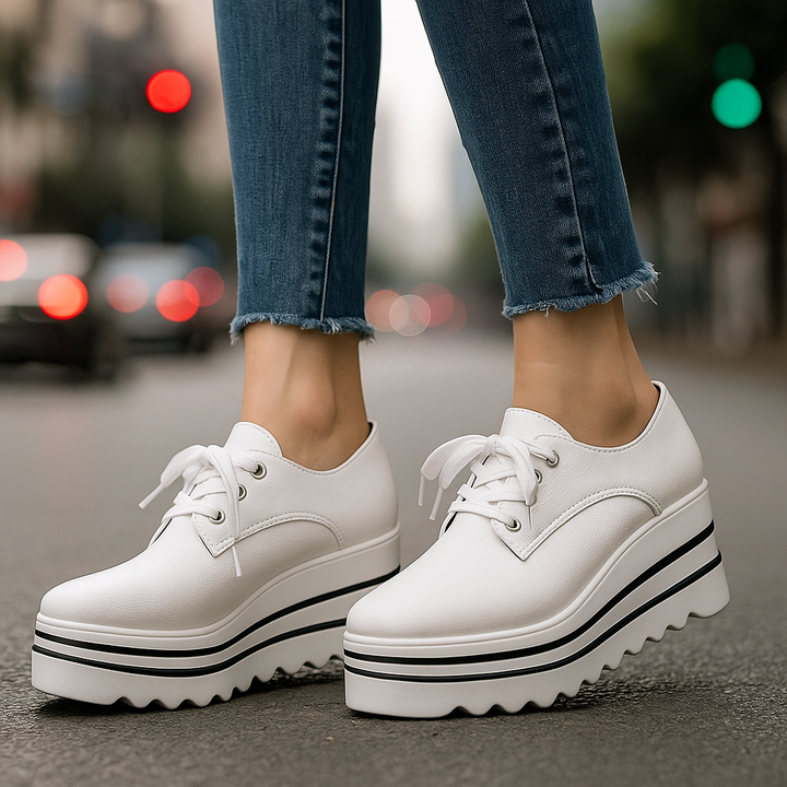 Sloane | Soft-Tone Platform Sneakers