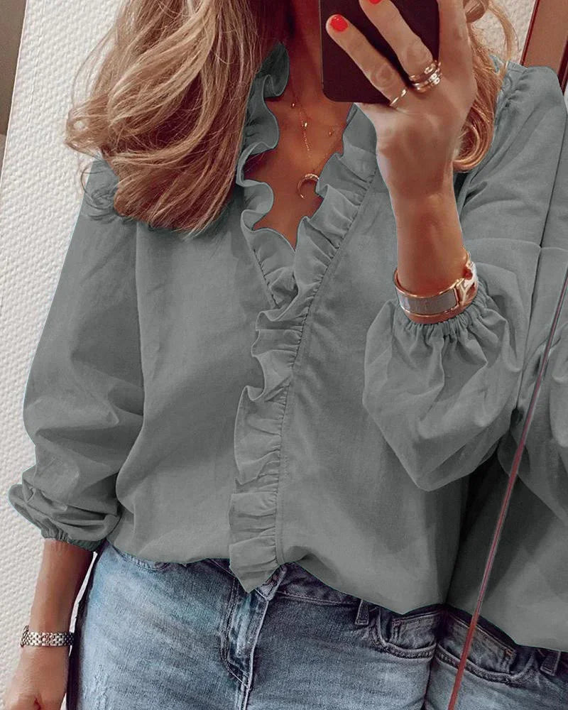 Emma™ | Feminine Blouse with Playful Ruffles