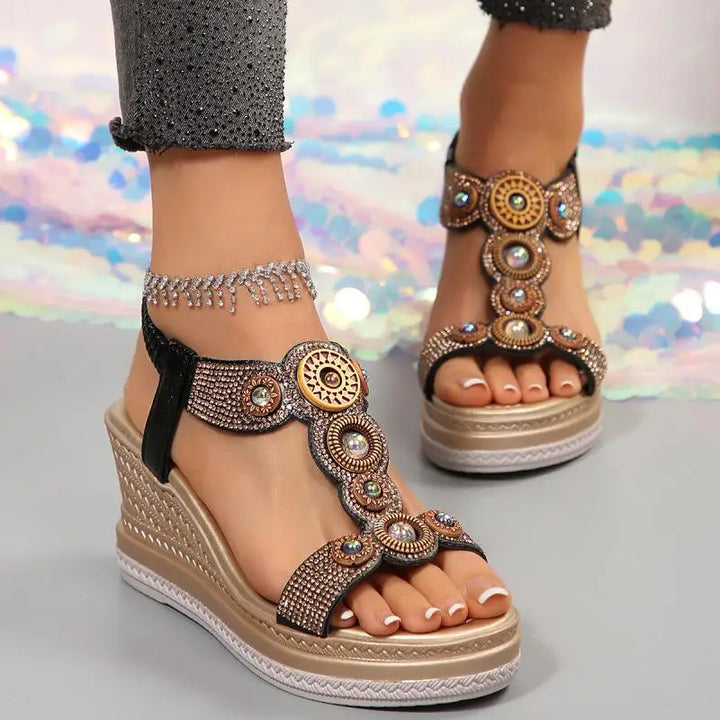 Marlowe | Embellished Wedges