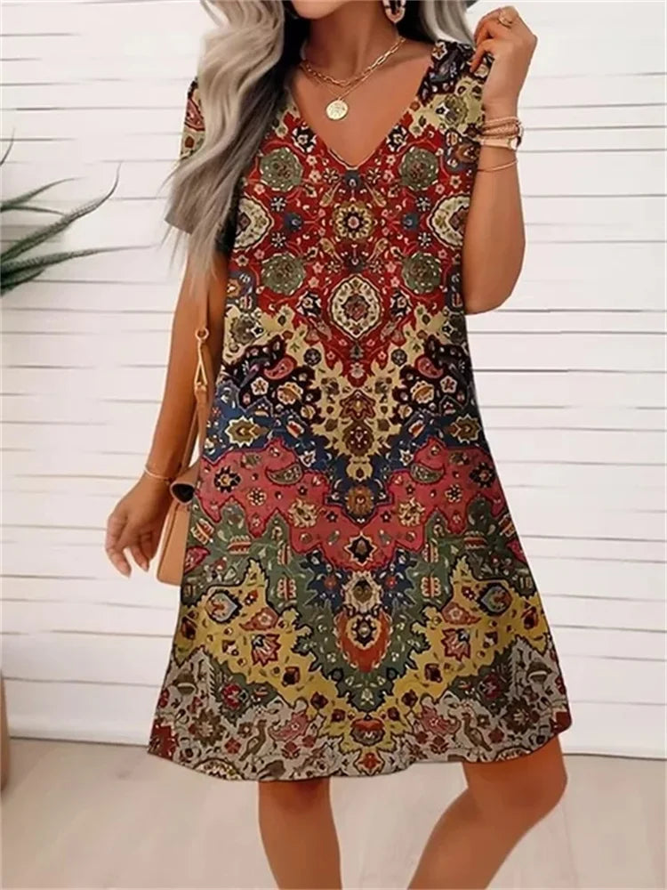 Sofia™ | Easy V-Neck Summer Dress