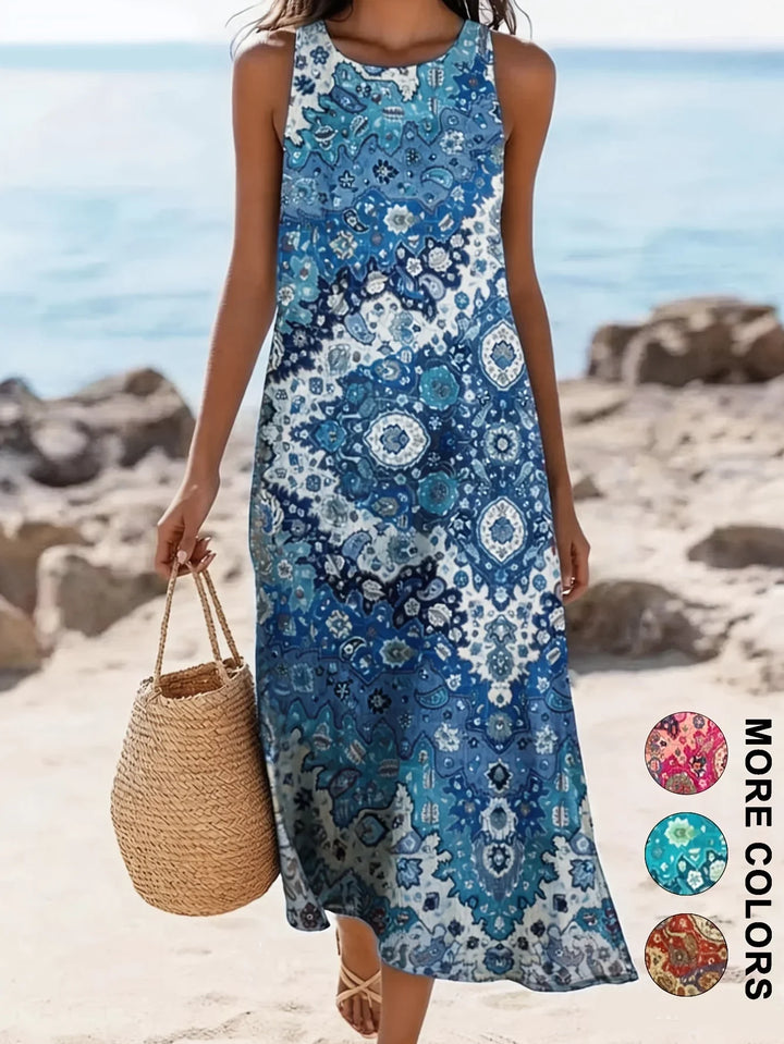 Bea™ | Boho Floral Midi Sundress