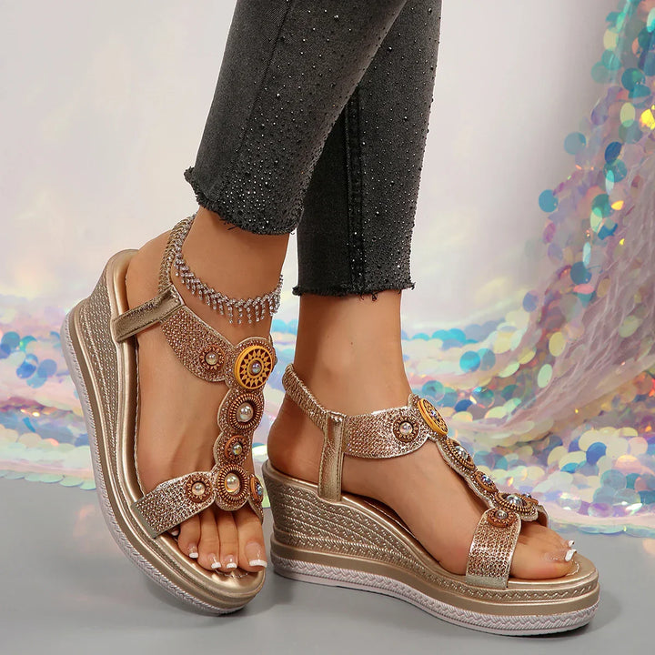 Marlowe | Embellished Wedges